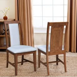 42 in. 3-Piece Distressed Oak Solid Wood Round Drop-leaf Table with 2-Side Chairs Set by International Concepts -International Concepts Sales distressed oak international concepts dining room sets k42 42dp c59 2 fa 1000