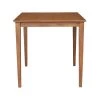 Solid Wood Distressed Oak Counter Height Table with Shaker Legs by International Concepts