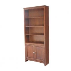 72 in. Espresso Wood 6-shelf Standard Bookcase with Adjustable Shelves by International Concepts -International Concepts Sales espresso international concepts bookcases bookshelves k581 sh 3227a sh 322d 44 1000