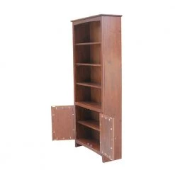 72 in. Espresso Wood 6-shelf Standard Bookcase with Adjustable Shelves by International Concepts -International Concepts Sales espresso international concepts bookcases bookshelves k581 sh 3227a sh 322d fa 1000