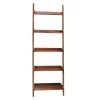75.5 in. Espresso Wood 5-shelf Ladder Bookcase by International Concepts