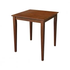 3 PC Set - Espresso Solid Wood 30 in. Square Table with 2 Side Stools by International Concepts 17 3 PC Set - Espresso Solid Wood 30 in. Square Table with 2 Side Stools by International Concepts -International Concepts Sales espresso international concepts dining room sets k581 3030 s6172 2 4f 1000