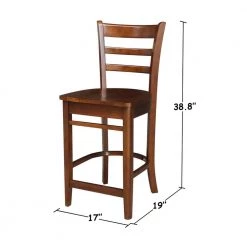 3 PC Set - Espresso Solid Wood 30 in. Square Table with 2 Side Stools by International Concepts 20 3 PC Set - Espresso Solid Wood 30 in. Square Table with 2 Side Stools by International Concepts -International Concepts Sales espresso international concepts dining room sets k581 3030 s6172 2 76 1000