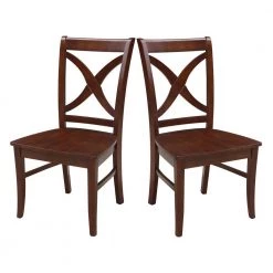 5-Piece 42 in. Espresso Dual Drop Leaf Table Set with 4-Side chairs by International Concepts -International Concepts Sales espresso international concepts dining room sets k581 42dp c 14 4 76 1000