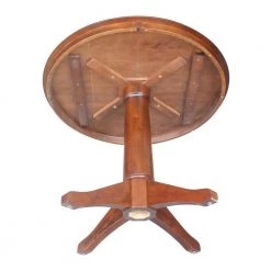 36 in. Espresso Solid Wood Round Pedestal Dining Table by International Concepts -International Concepts Sales espresso international concepts kitchen dining tables k581 36rt 27b 1d 1000