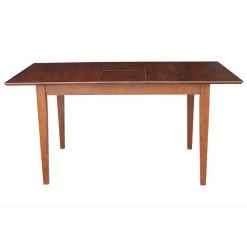 Espresso Solid Wood Extendable Dining Table by International Concepts