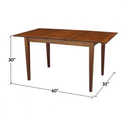 Espresso Solid Wood Extendable Dining Table by International Concepts -International Concepts Sales espresso international concepts kitchen dining tables k581 t32x 30s 76 1000