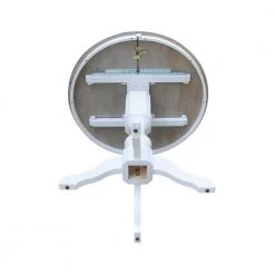 3-Piece Set Heather Gray and White 36 in. Extendable Gathering Height Table with 2-Counter Height Stools by International Concepts -International Concepts Sales heather gray white international concepts dining room sets k05 36rxt 11 s6172 2 1d 1000