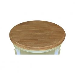 Vista Hickory/Shell Round Top 20.3 in. H Solid Wood Coffee Table by International Concepts -International Concepts Sales hickory shell international concepts coffee tables ot79 15cr a0 1000