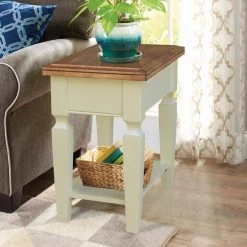 24 in. W Hickory/Shell Solid Wood Vista Side Table by International Concepts -International Concepts Sales hickory shell international concepts coffee tables ot79 15e2 c3 1000