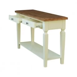 48 in. W Hickory/Shell Vista console/sofa table by International Concepts -International Concepts Sales hickory shell international concepts coffee tables ot79 15s fa 1000