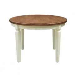 44 in. Hickory/Shell Round Top Solid Wood Table by International Concepts 14 44 in. Hickory/Shell Round Top Solid Wood Table by International Concepts -International Concepts Sales hickory shell international concepts kitchen dining tables t79 144r 30 1f 1000