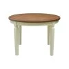 44 in. Hickory/Shell Round Top Solid Wood Table by International Concepts