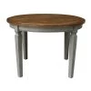 44 in. Hickory/Stone Round Top Solid Wood Table by International Concepts