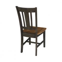 Set of 5 Pieces in Hickory/Washed Coal 42 in. Round Top Pedestal Table with 4 RTA Chairs by International Concepts -International Concepts Sales hickory washed coal international concepts dining room sets k45 42dpt c10 4 66 1000