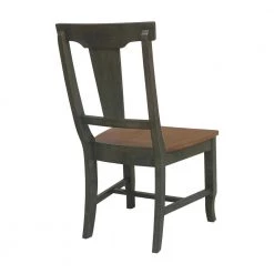 Set of 3-Pieces 42 in. Round Hickory/Washed Coal Top Pedestal Table with 2 Panel Back Chairs by International Concepts 16 Set of 3-Pieces 42 in. Round Hickory/Washed Coal Top Pedestal Table with 2 Panel Back Chairs by International Concepts -International Concepts Sales hickory washed coal international concepts dining room sets k45 42dpt c110 2 66 1000