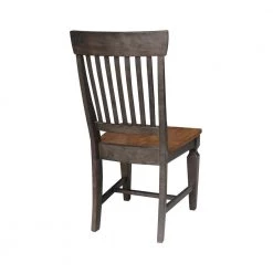 Set of 3 Pieces Hickory/Washed Coal 42 in. Round Top Pedestal Table with 2 Slat Back Chairs by International Concepts 16 Set of 3 Pieces Hickory/Washed Coal 42 in. Round Top Pedestal Table with 2 Slat Back Chairs by International Concepts -International Concepts Sales hickory washed coal international concepts dining room sets k45 42dpt c65 2 66 1000