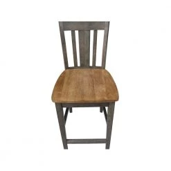 5 Piece Set in Washed Coal 42 in. Round Top Pedestal Table with 4 San Remo Stools by International Concepts -International Concepts Sales hickory washed coal international concepts dining room sets k45 42dpt s102 4 a0 1000