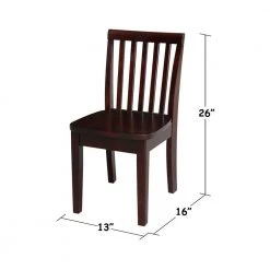 3-Piece Mocha Children's Table and Chair Set by International Concepts -International Concepts Sales mocha international concepts kids tables chairs k15 2532 263 2 1f 1000