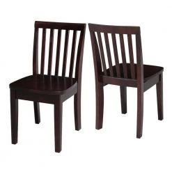 5-Piece Mocha Children's Table and Chair Set by International Concepts -International Concepts Sales mocha international concepts kids tables chairs k15 2532 263 4 c3 1000