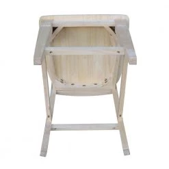Seattle 24 in. Unfinished Wood Bar Stool by International Concepts -International Concepts Sales natural international concepts bar stools s 112 1d 1000