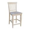 Seattle 24 in. Unfinished Wood Bar Stool by International Concepts