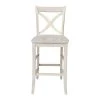 Vinyard 29.9 in. Unfinished Wood Bar Stool by International Concepts
