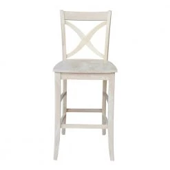 Vinyard 29.9 in. Unfinished Wood Bar Stool by International Concepts
