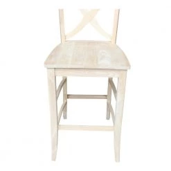Vinyard 29.9 in. Unfinished Wood Bar Stool by International Concepts 24 Vinyard 29.9 in. Unfinished Wood Bar Stool by International Concepts -International Concepts Sales natural international concepts bar stools s 143 76 1000
