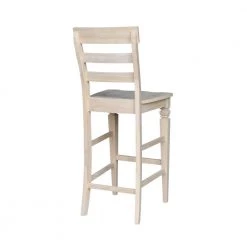 Java 29.9 in. Unfinished Wood Bar Stool by International Concepts -International Concepts Sales natural international concepts bar stools s 193 66 1000