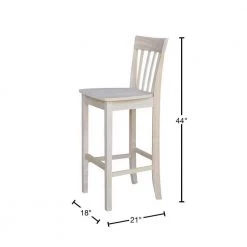 30 in. Unfinished Wood Bar Stool by International Concepts -International Concepts Sales natural international concepts bar stools s 3013 40 1000