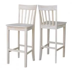 30 in. Unfinished Wood Bar Stool by International Concepts -International Concepts Sales natural international concepts bar stools s 3013 4f 1000