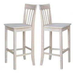 30 in. Unfinished Wood Bar Stool by International Concepts -International Concepts Sales natural international concepts bar stools s 3013 fa 1000