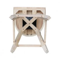 Charlotte 24 in. H Unfinished Swivel Counter Stool by International Concepts 13 Charlotte 24 in. H Unfinished Swivel Counter Stool by International Concepts -International Concepts Sales natural international concepts bar stools s 312sw 1d 1000