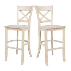 Charlotte 30 in. Unfinished Wood Bar Stool by International Concepts -International Concepts Sales natural international concepts bar stools s 313 4f 1000