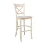 Charlotte 30 in. Unfinished Wood Bar Stool by International Concepts