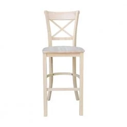 Charlotte 30 in. Unfinished Wood Bar Stool by International Concepts -International Concepts Sales natural international concepts bar stools s 313 c3 1000