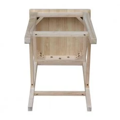 Mid Century Modern 24 in. H Unfinished Counter Stool by International Concepts -International Concepts Sales natural international concepts bar stools s 32 1d 1000