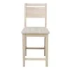 Mid Century Modern 24 in. H Unfinished Counter Stool by International Concepts