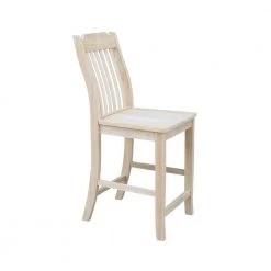 Steambent Mission 24 in. Unfinished Wood Bar Stool by International Concepts 22 Steambent Mission 24 in. Unfinished Wood Bar Stool by International Concepts -International Concepts Sales natural international concepts bar stools s 342 44 1000