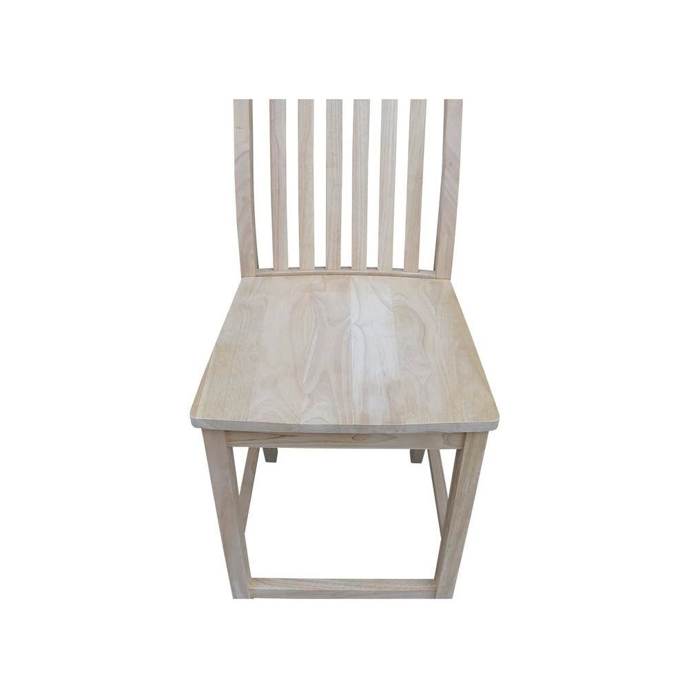 Steambent Mission 24 in. Unfinished Wood Bar Stool by International Concepts 12 Steambent Mission 24 in. Unfinished Wood Bar Stool by International Concepts - Image 12