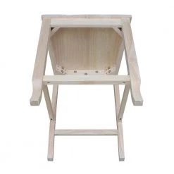 24 in. H Unfinished Seaside Counter Height Stool by International Concepts -International Concepts Sales natural international concepts bar stools s 452 1d 1000