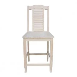 24 in. H Unfinished Seaside Counter Height Stool by International Concepts -International Concepts Sales natural international concepts bar stools s 452 4f 1000