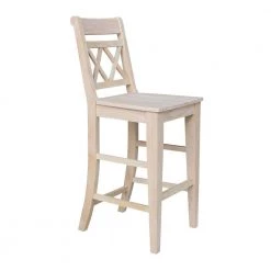 Canyon 30 in. H Unfinished Solid Wood Bar Stool by International Concepts -International Concepts Sales natural international concepts bar stools s 473 44 1000