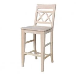 Canyon 30 in. H Unfinished Solid Wood Bar Stool by International Concepts -International Concepts Sales natural international concepts bar stools s 473 c3 1000