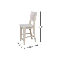 Canyon 24 in. Unfinished Wood Bar Stool by International Concepts -International Concepts Sales natural international concepts bar stools s 482 40 1000