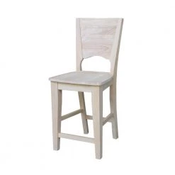 Canyon 24 in. Unfinished Wood Bar Stool by International Concepts -International Concepts Sales natural international concepts bar stools s 482 76 1000