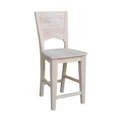 Canyon 24 in. Unfinished Wood Bar Stool by International Concepts -International Concepts Sales natural international concepts bar stools s 482 c3 1000