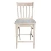 24 in. Unfinished Wood Bar Stool by International Concepts