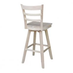 Emily 30 in. H Unfinished Swivel Bar Stool by International Concepts -International Concepts Sales natural international concepts bar stools s 6173sw 66 1000